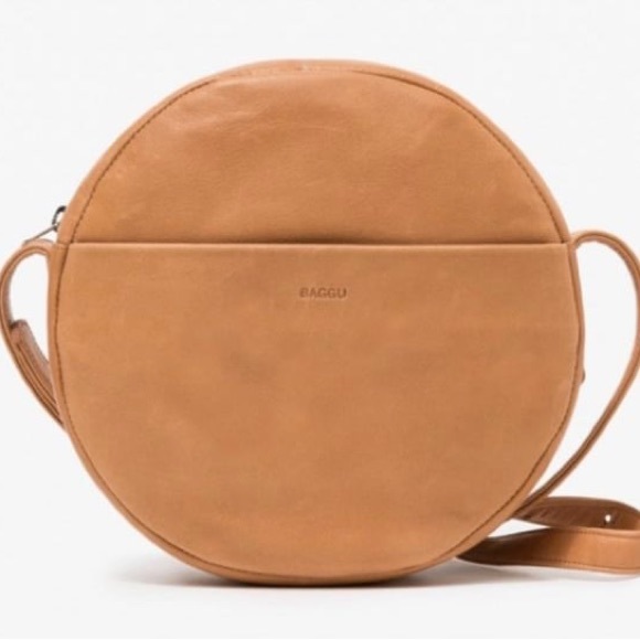 BAGGU Handbags - BAGGU Round Tan Crossbody Bag